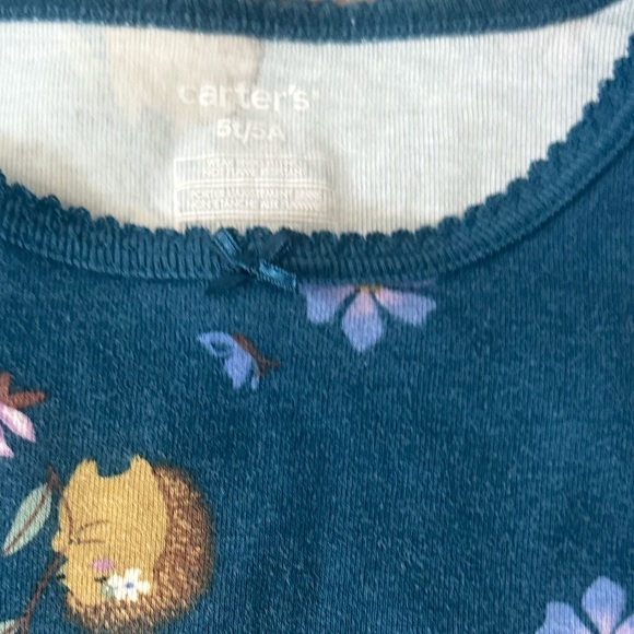 Preloved Floral Blue Kids Pajamas - Picture 3 of 3